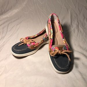 Sperry Topsider Anglefish Floral Boat Shoe